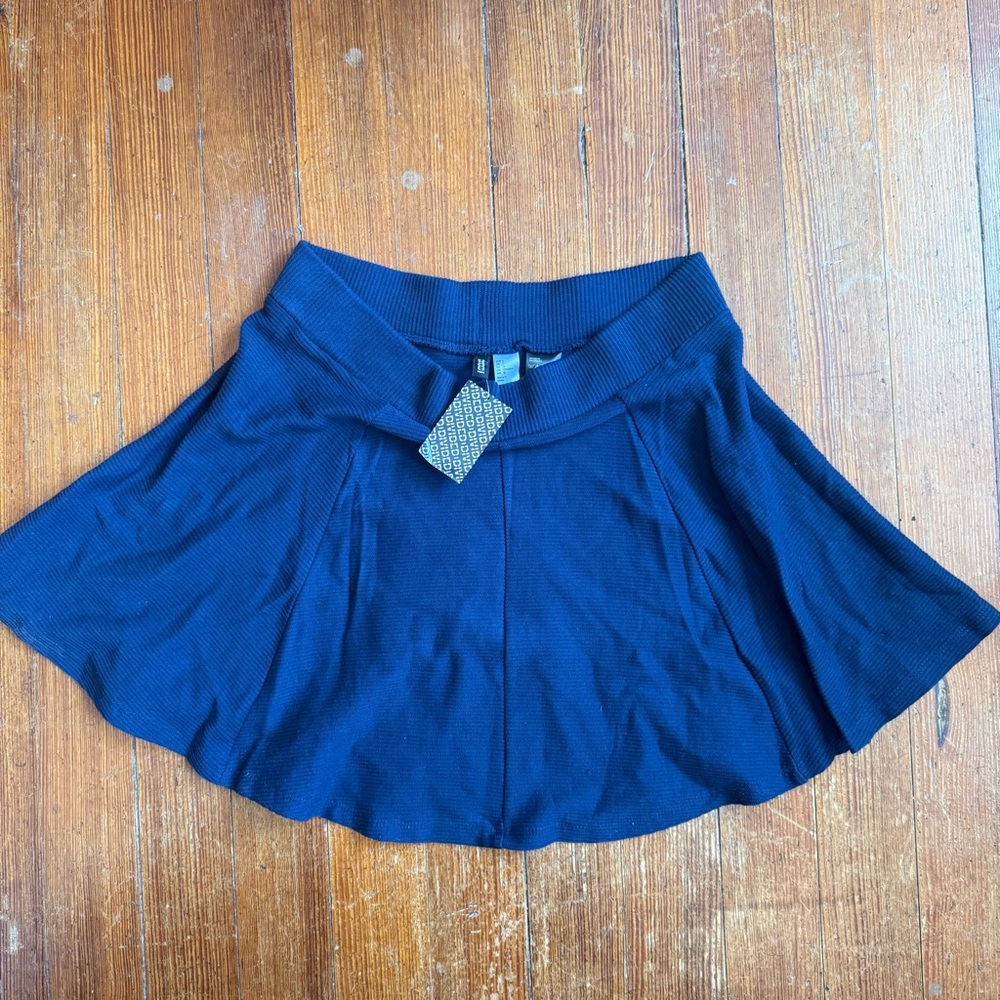 NWT H&M Divided Brand Navy Skater Twirl Skirt